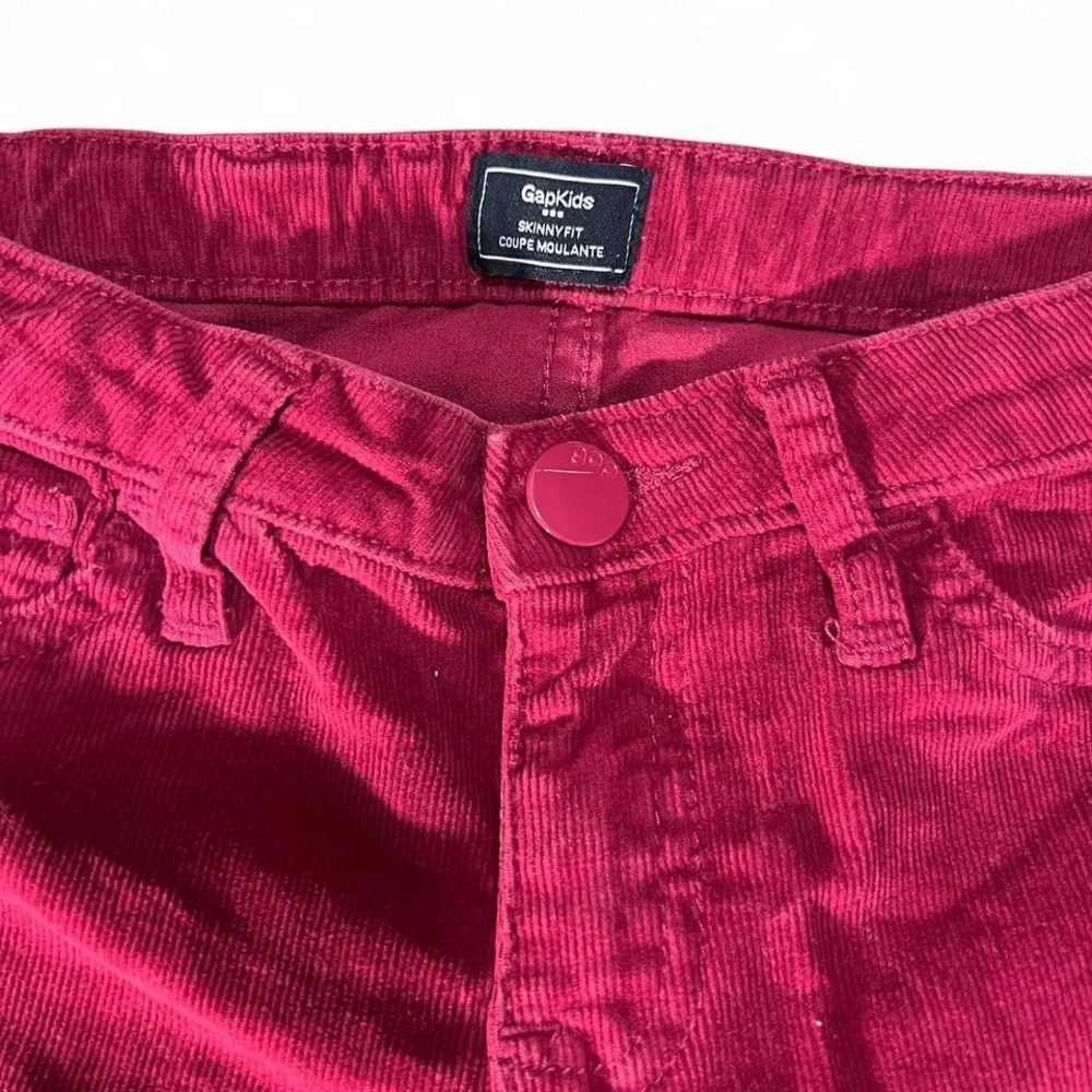 GapKids Skinny Fit Corduroy Pants - Girls Size 8 - Berry Pink
